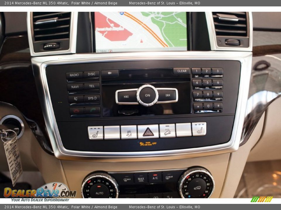 2014 Mercedes-Benz ML 350 4Matic Polar White / Almond Beige Photo #27