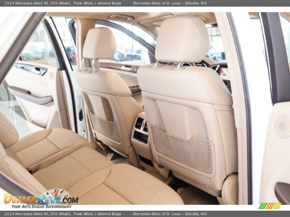 2014 Mercedes-Benz ML 350 4Matic Polar White / Almond Beige Photo #34