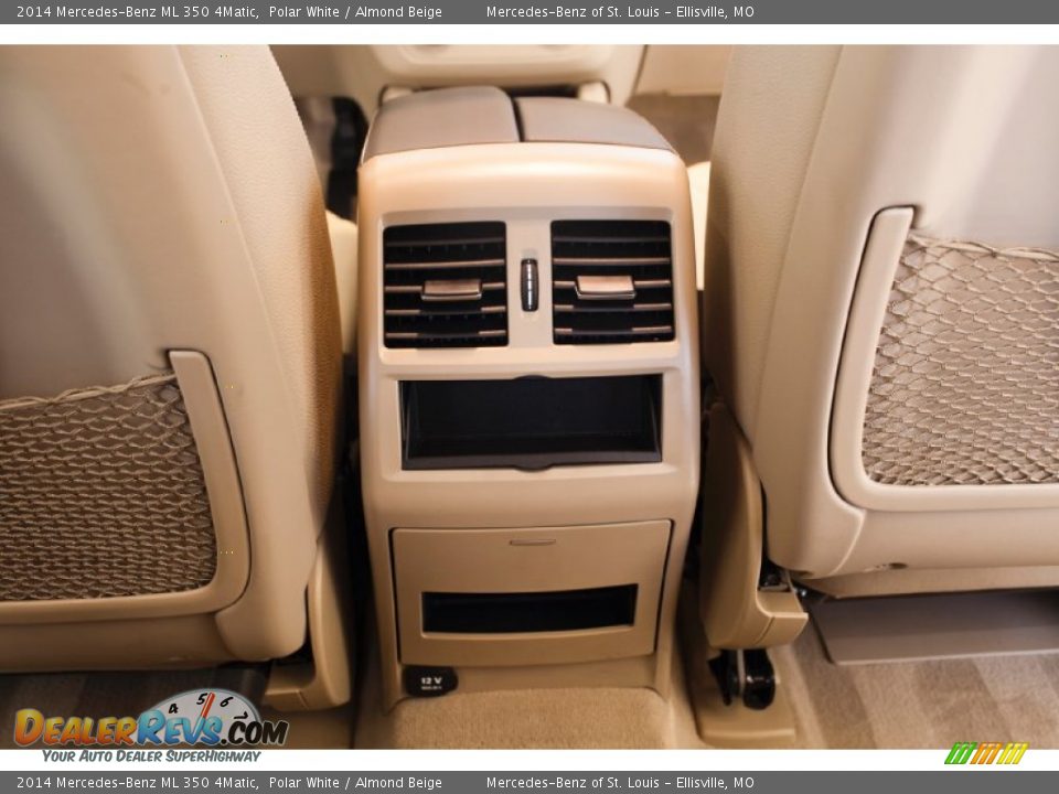 2014 Mercedes-Benz ML 350 4Matic Polar White / Almond Beige Photo #35