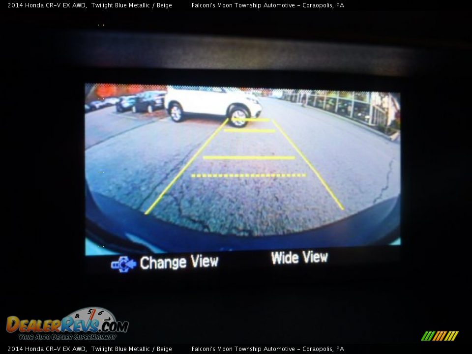 2014 Honda CR-V EX AWD Twilight Blue Metallic / Beige Photo #20