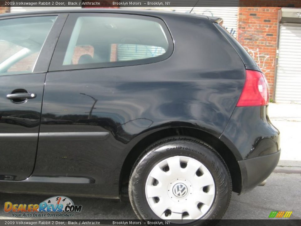 2009 Volkswagen Rabbit 2 Door Black / Anthracite Photo #10
