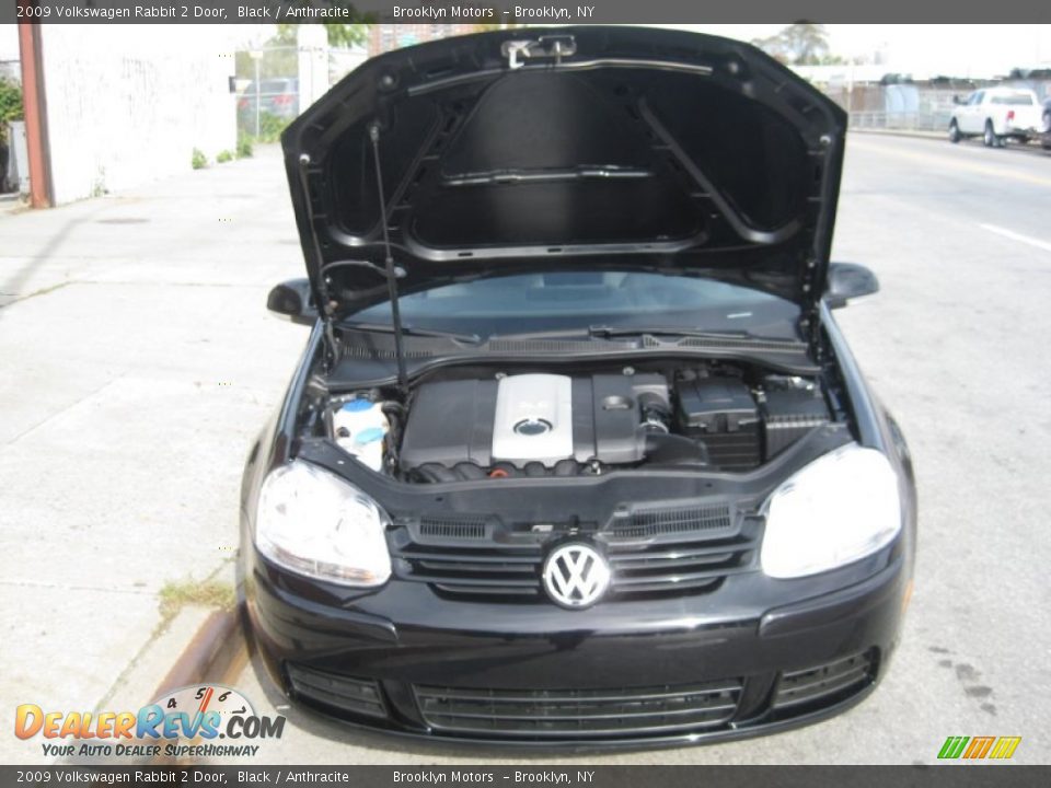 2009 Volkswagen Rabbit 2 Door Black / Anthracite Photo #17