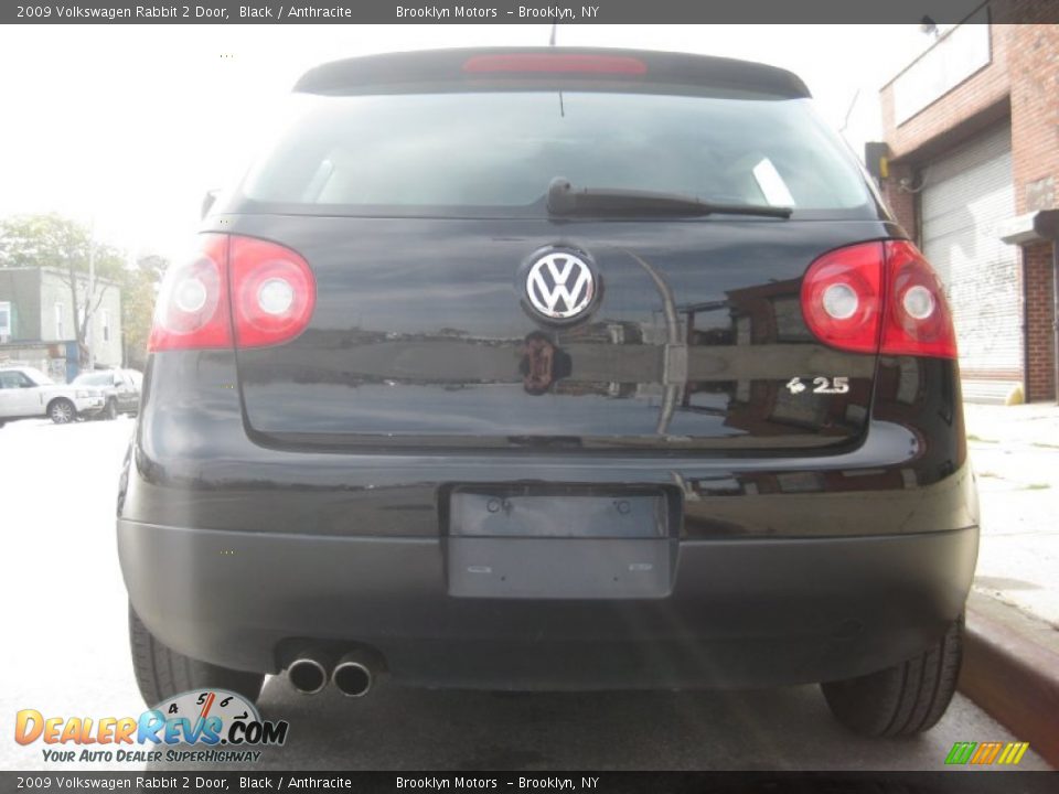 2009 Volkswagen Rabbit 2 Door Black / Anthracite Photo #19