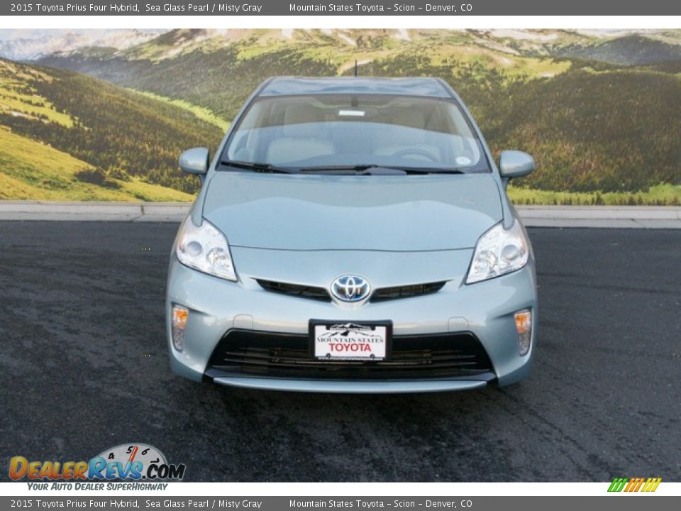 2015 Toyota Prius Four Hybrid Sea Glass Pearl / Misty Gray Photo #2