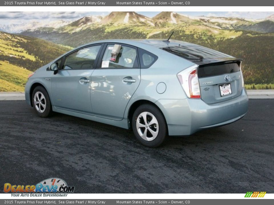 2015 Toyota Prius Four Hybrid Sea Glass Pearl / Misty Gray Photo #3