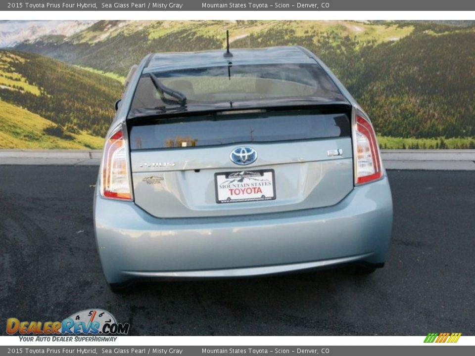 2015 Toyota Prius Four Hybrid Sea Glass Pearl / Misty Gray Photo #4