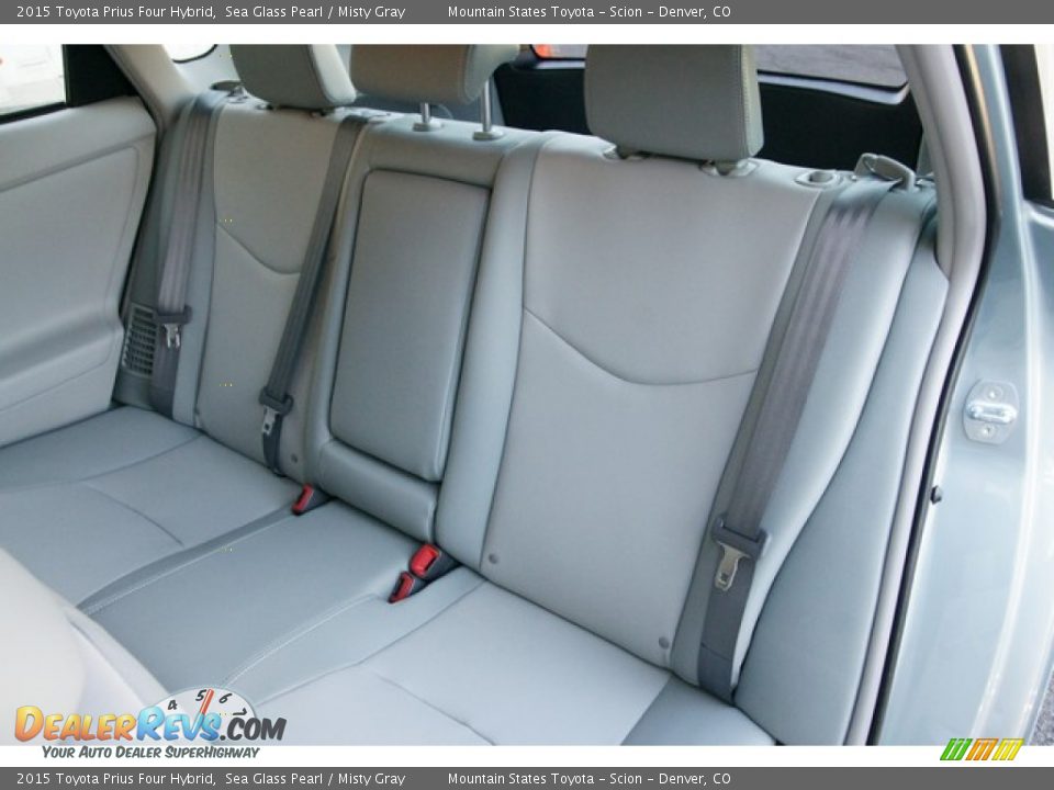 Rear Seat of 2015 Toyota Prius Four Hybrid Photo #7