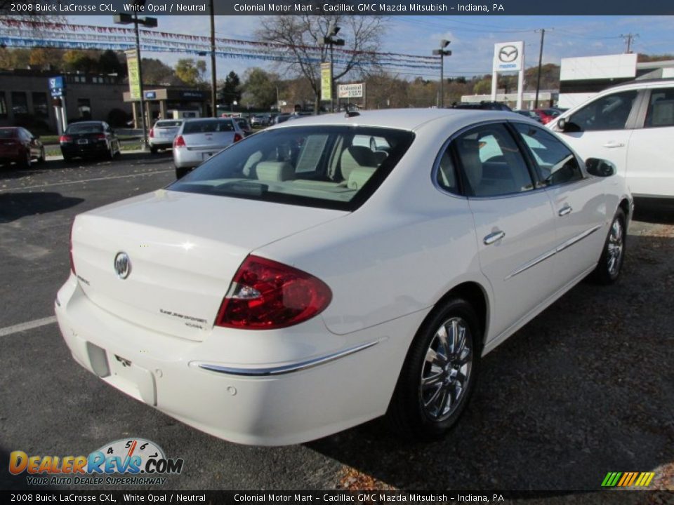 2008 Buick LaCrosse CXL White Opal / Neutral Photo #6