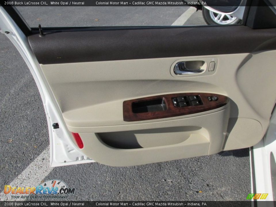 2008 Buick LaCrosse CXL White Opal / Neutral Photo #11