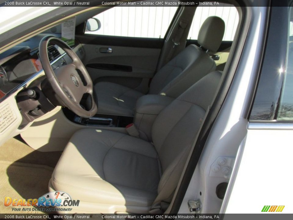 2008 Buick LaCrosse CXL White Opal / Neutral Photo #12