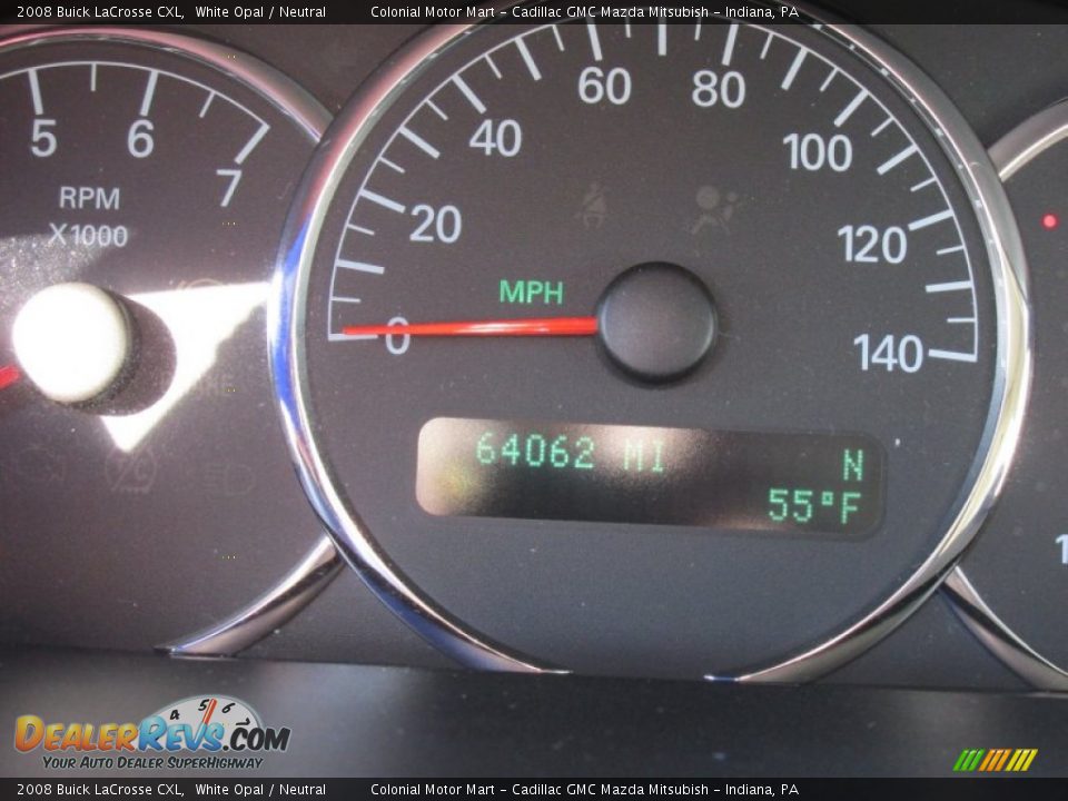 2008 Buick LaCrosse CXL White Opal / Neutral Photo #20