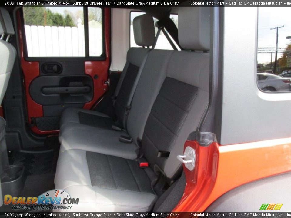 2009 Jeep Wrangler Unlimited X 4x4 Sunburst Orange Pearl / Dark Slate Gray/Medium Slate Gray Photo #15