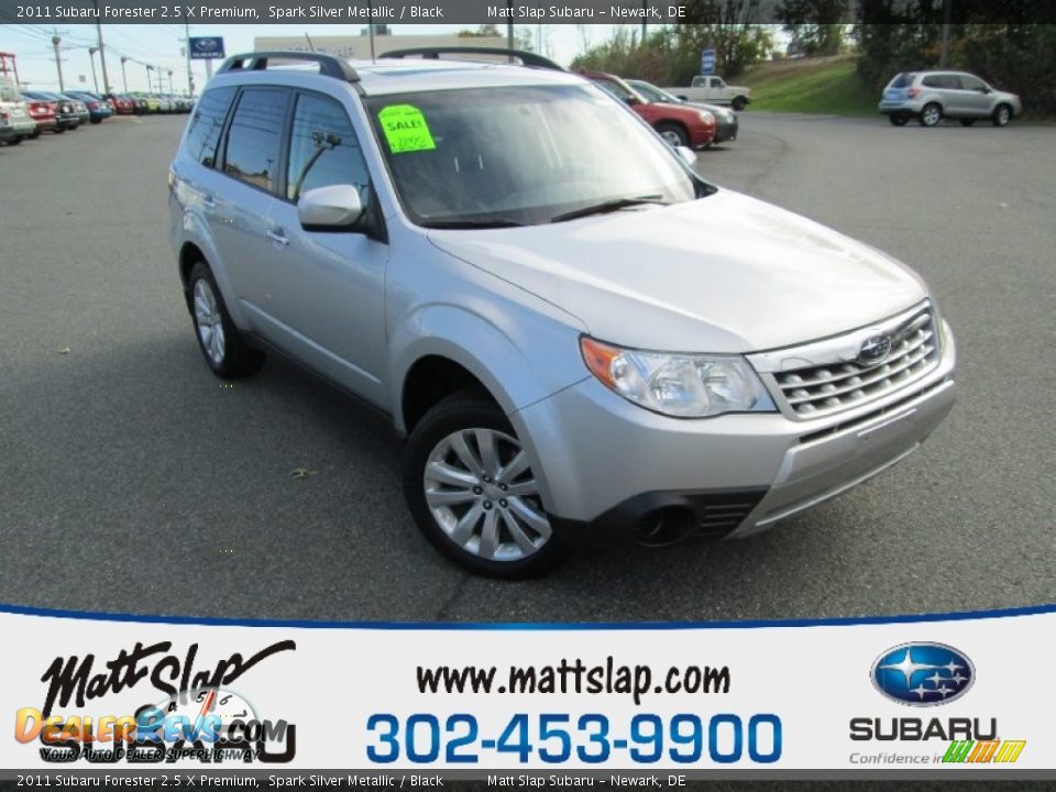 2011 Subaru Forester 2.5 X Premium Spark Silver Metallic / Black Photo #1