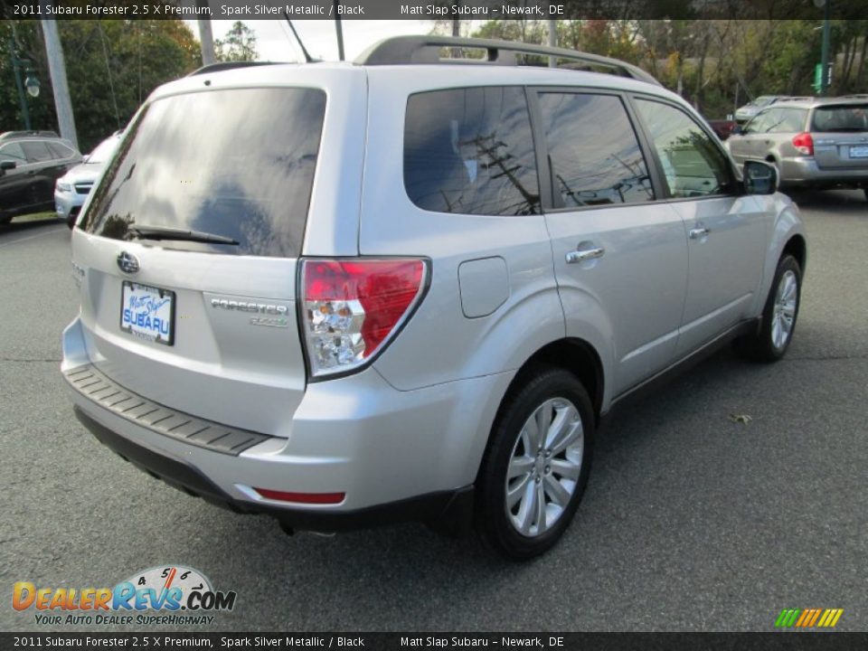 2011 Subaru Forester 2.5 X Premium Spark Silver Metallic / Black Photo #6