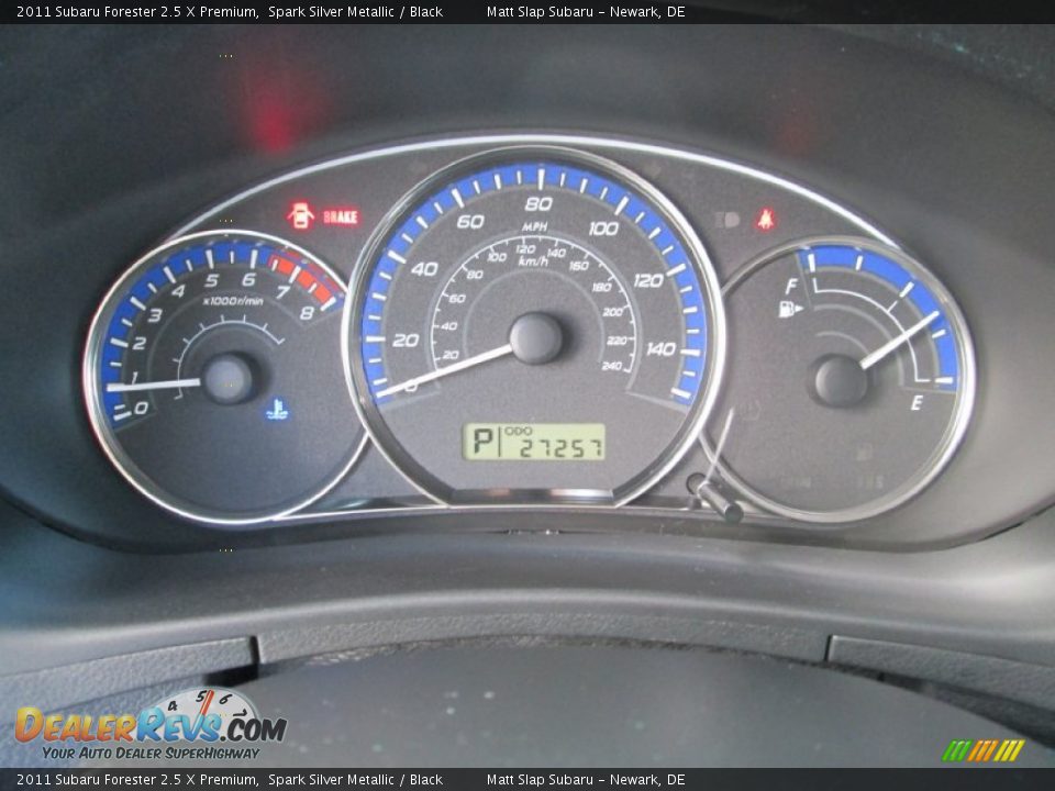 2011 Subaru Forester 2.5 X Premium Spark Silver Metallic / Black Photo #27