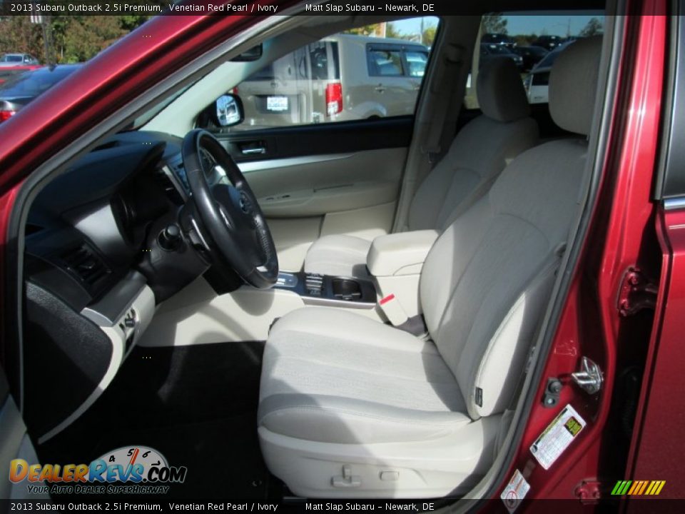 2013 Subaru Outback 2.5i Premium Venetian Red Pearl / Ivory Photo #11