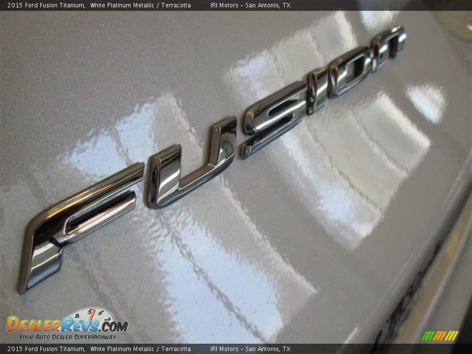2015 Ford Fusion Titanium White Platinum Metallic / Terracotta Photo #6