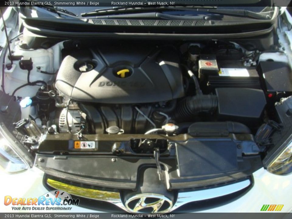 2013 Hyundai Elantra GLS Shimmering White / Beige Photo #28