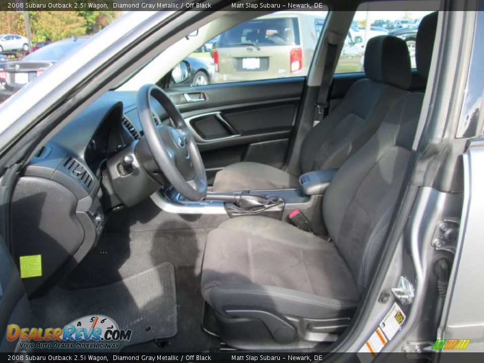2008 Subaru Outback 2.5i Wagon Diamond Gray Metallic / Off Black Photo #11