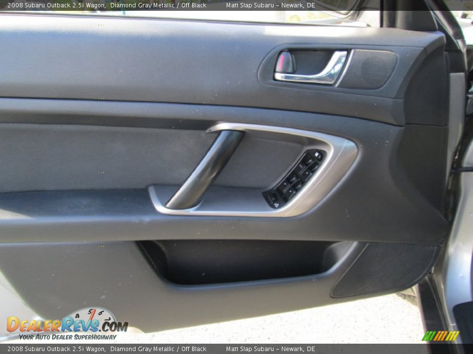 2008 Subaru Outback 2.5i Wagon Diamond Gray Metallic / Off Black Photo #12