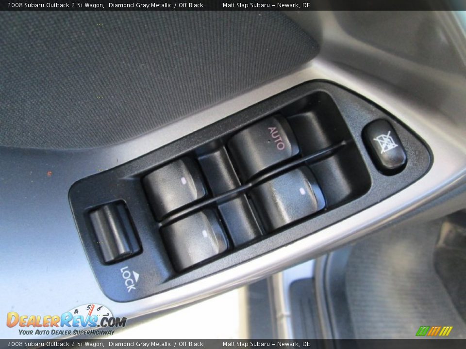 2008 Subaru Outback 2.5i Wagon Diamond Gray Metallic / Off Black Photo #13