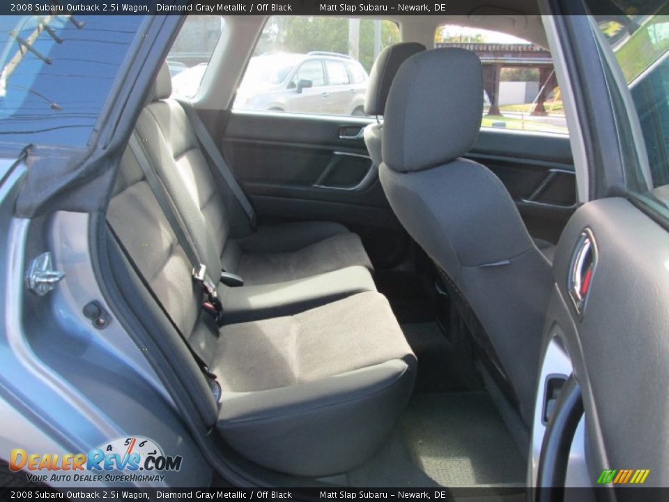 2008 Subaru Outback 2.5i Wagon Diamond Gray Metallic / Off Black Photo #18