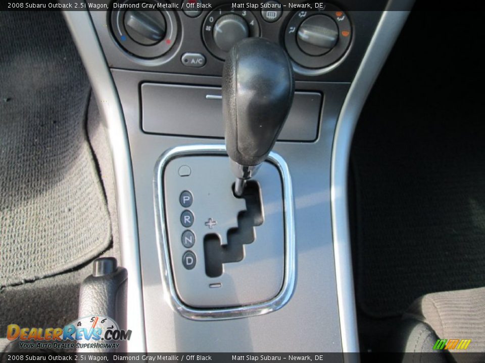 2008 Subaru Outback 2.5i Wagon Diamond Gray Metallic / Off Black Photo #25