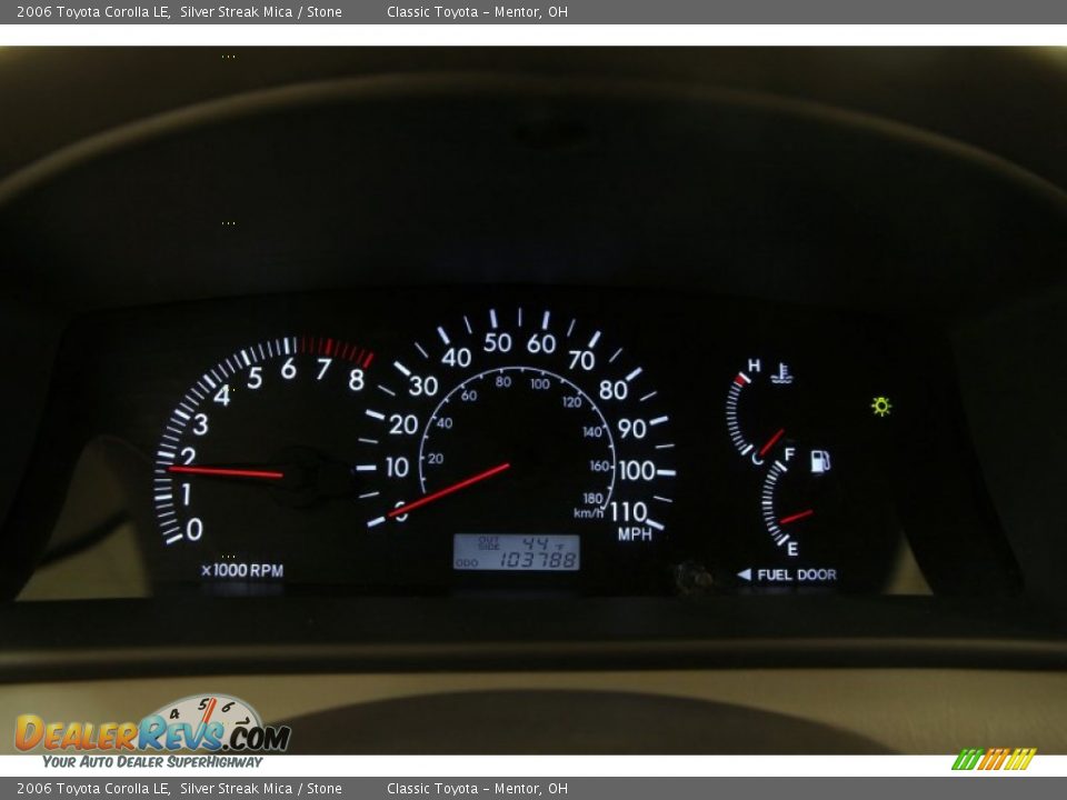 2006 Toyota Corolla LE Gauges Photo #7