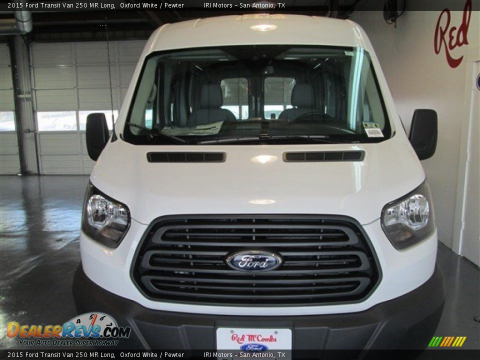 2015 Ford Transit Van 250 MR Long Oxford White / Pewter Photo #2