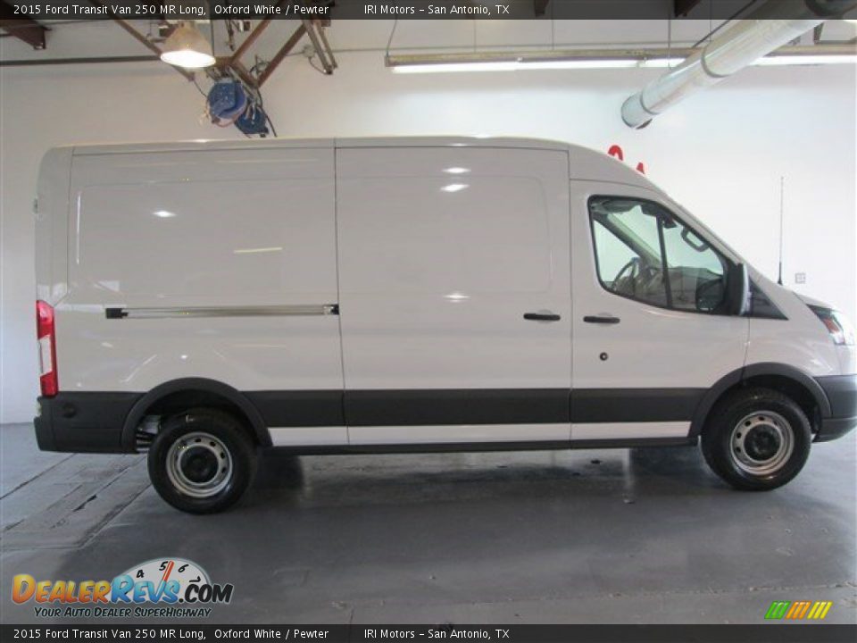 2015 Ford Transit Van 250 MR Long Oxford White / Pewter Photo #6