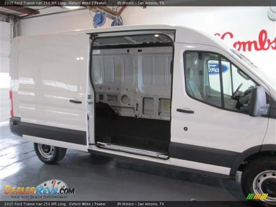 2015 Ford Transit Van 250 MR Long Oxford White / Pewter Photo #7