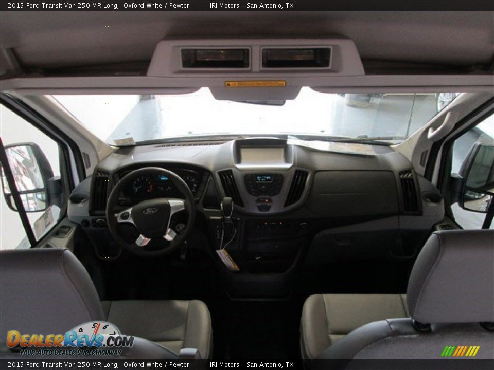 2015 Ford Transit Van 250 MR Long Oxford White / Pewter Photo #10