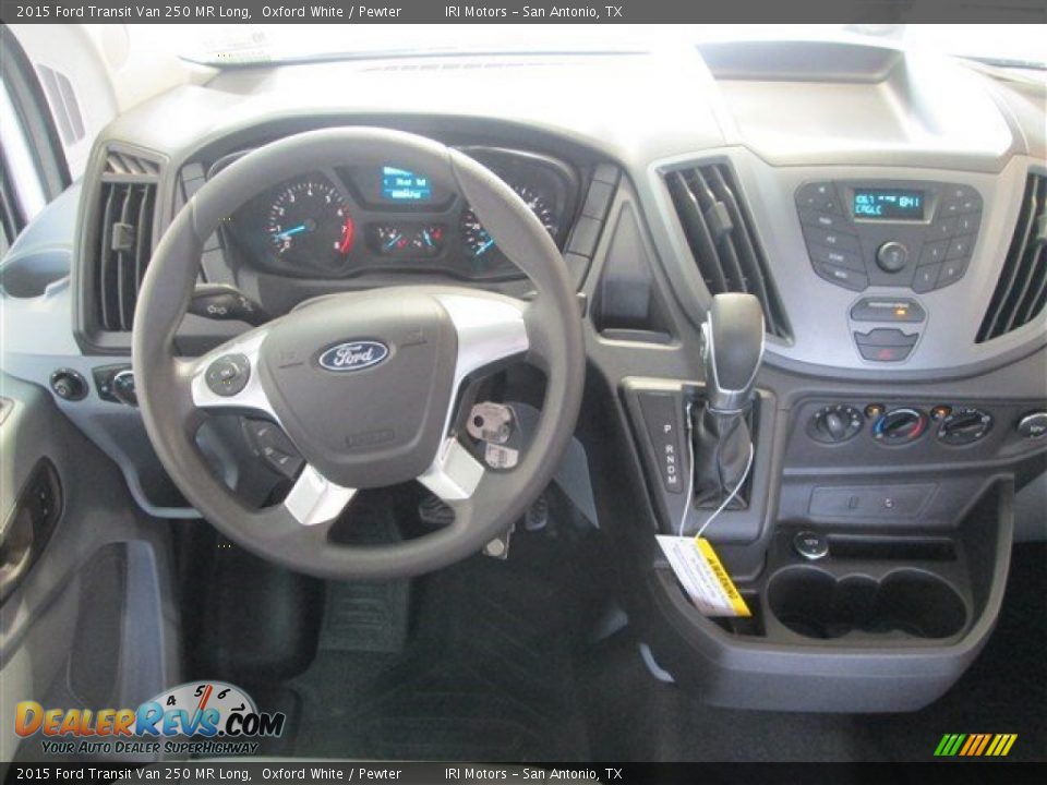 2015 Ford Transit Van 250 MR Long Oxford White / Pewter Photo #11