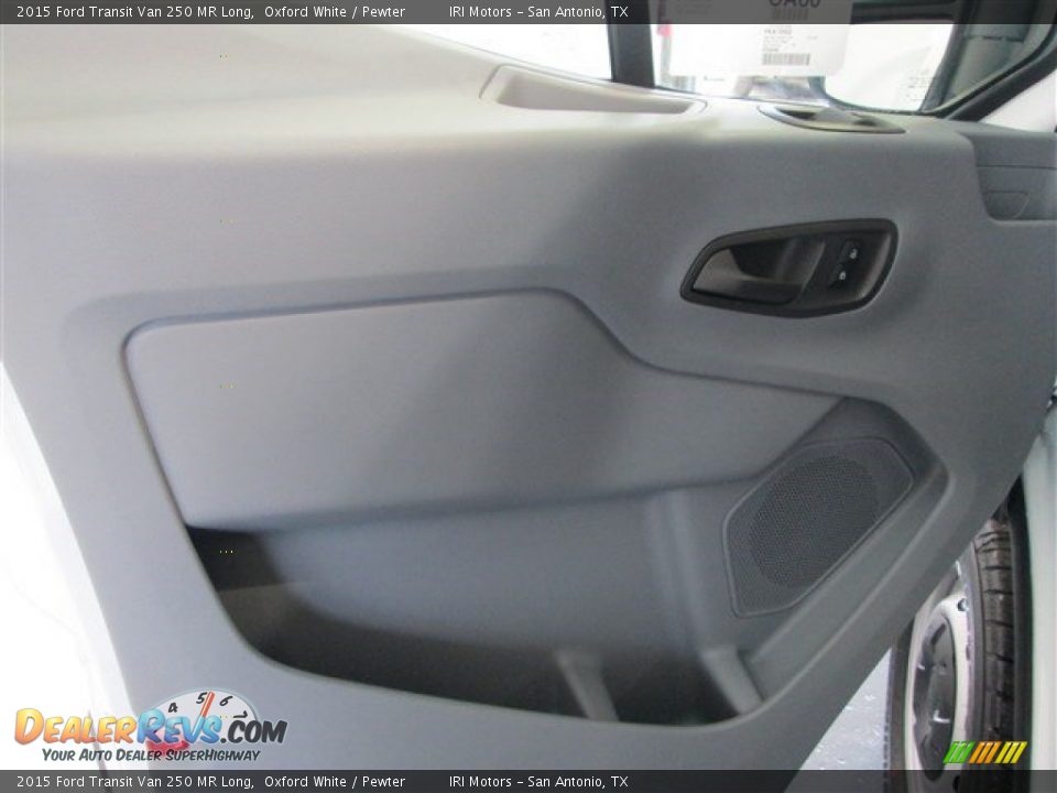 2015 Ford Transit Van 250 MR Long Oxford White / Pewter Photo #12