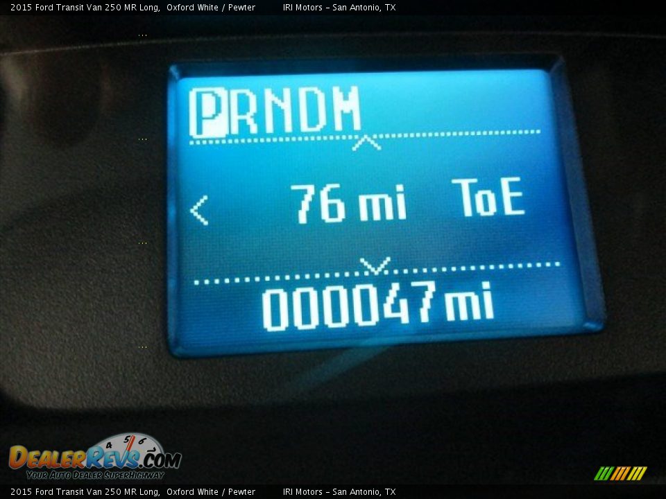 2015 Ford Transit Van 250 MR Long Oxford White / Pewter Photo #14