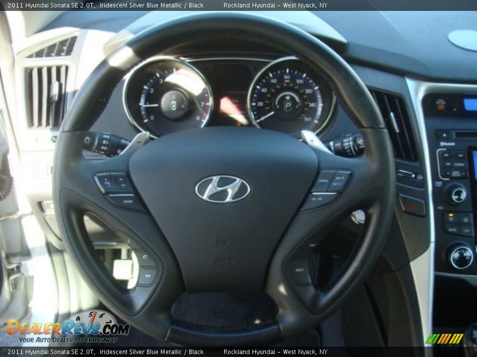 2011 Hyundai Sonata SE 2.0T Iridescent Silver Blue Metallic / Black Photo #10