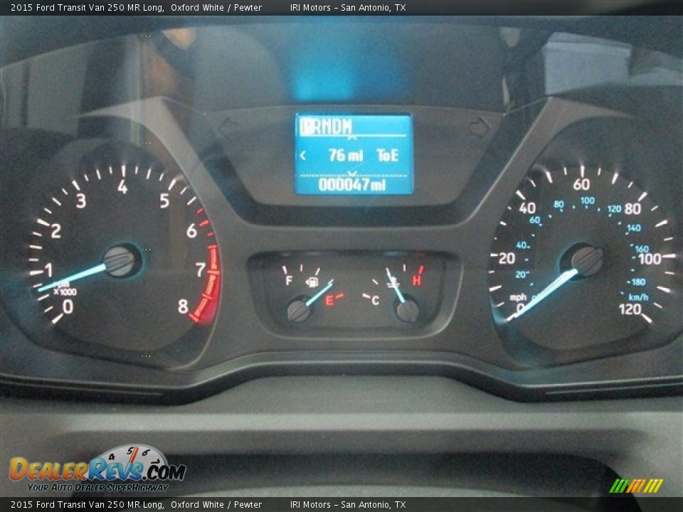 2015 Ford Transit Van 250 MR Long Oxford White / Pewter Photo #15