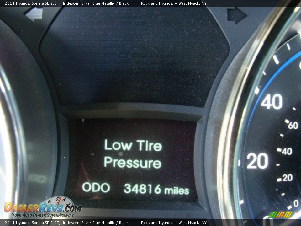 2011 Hyundai Sonata SE 2.0T Iridescent Silver Blue Metallic / Black Photo #13