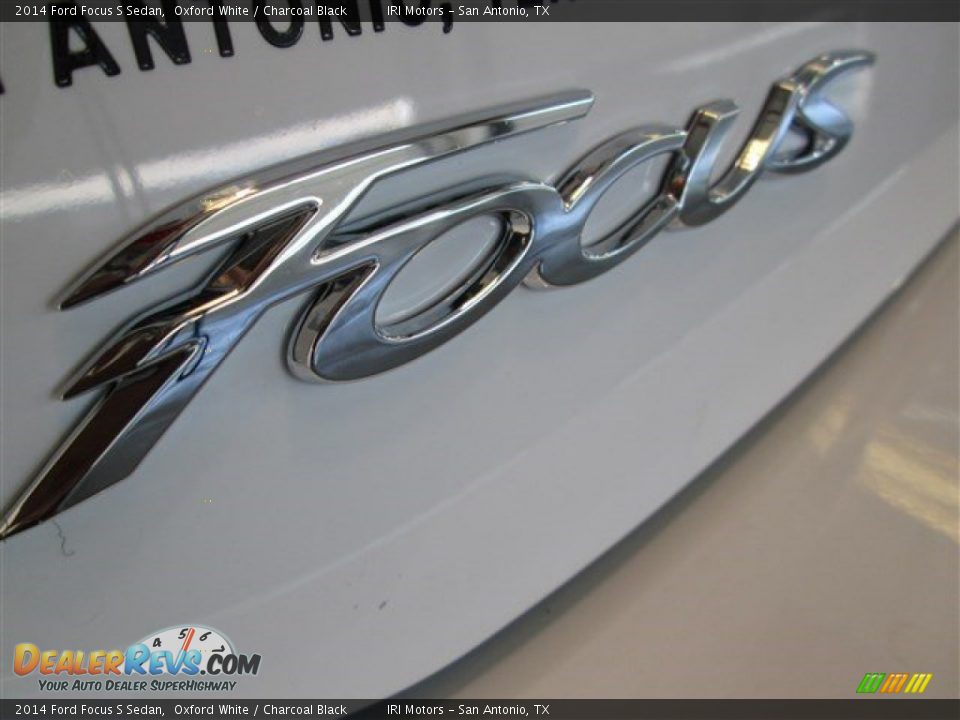 2014 Ford Focus S Sedan Oxford White / Charcoal Black Photo #6