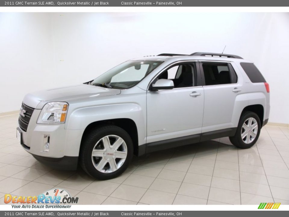 2011 GMC Terrain SLE AWD Quicksilver Metallic / Jet Black Photo #3