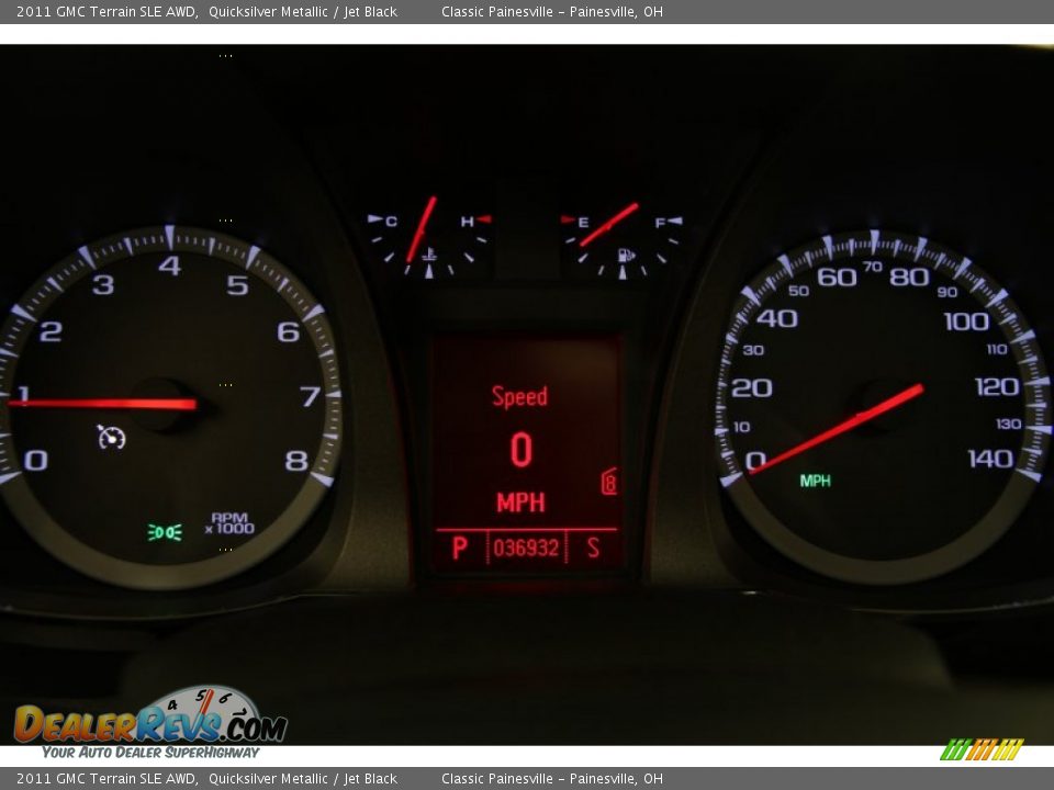 2011 GMC Terrain SLE AWD Quicksilver Metallic / Jet Black Photo #7