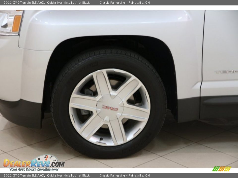 2011 GMC Terrain SLE AWD Quicksilver Metallic / Jet Black Photo #16