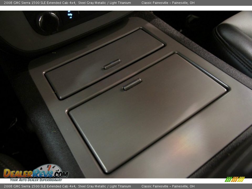 2008 GMC Sierra 1500 SLE Extended Cab 4x4 Steel Gray Metallic / Light Titanium Photo #9