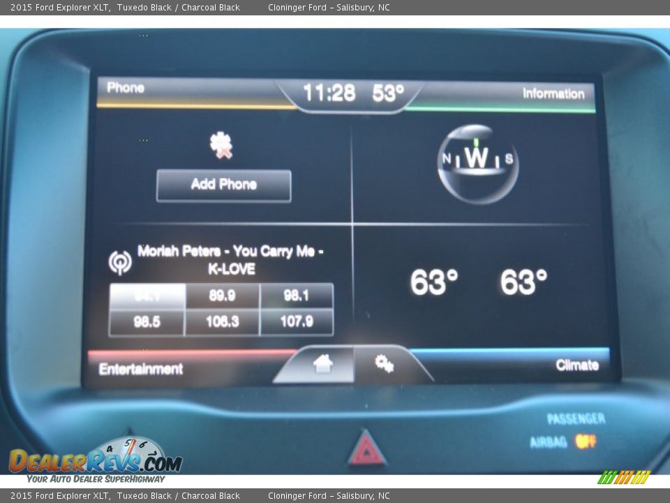 2015 Ford Explorer XLT Tuxedo Black / Charcoal Black Photo #12
