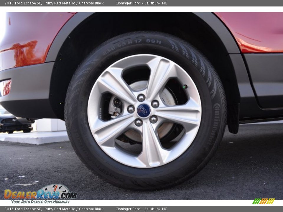 2015 Ford Escape SE Ruby Red Metallic / Charcoal Black Photo #11