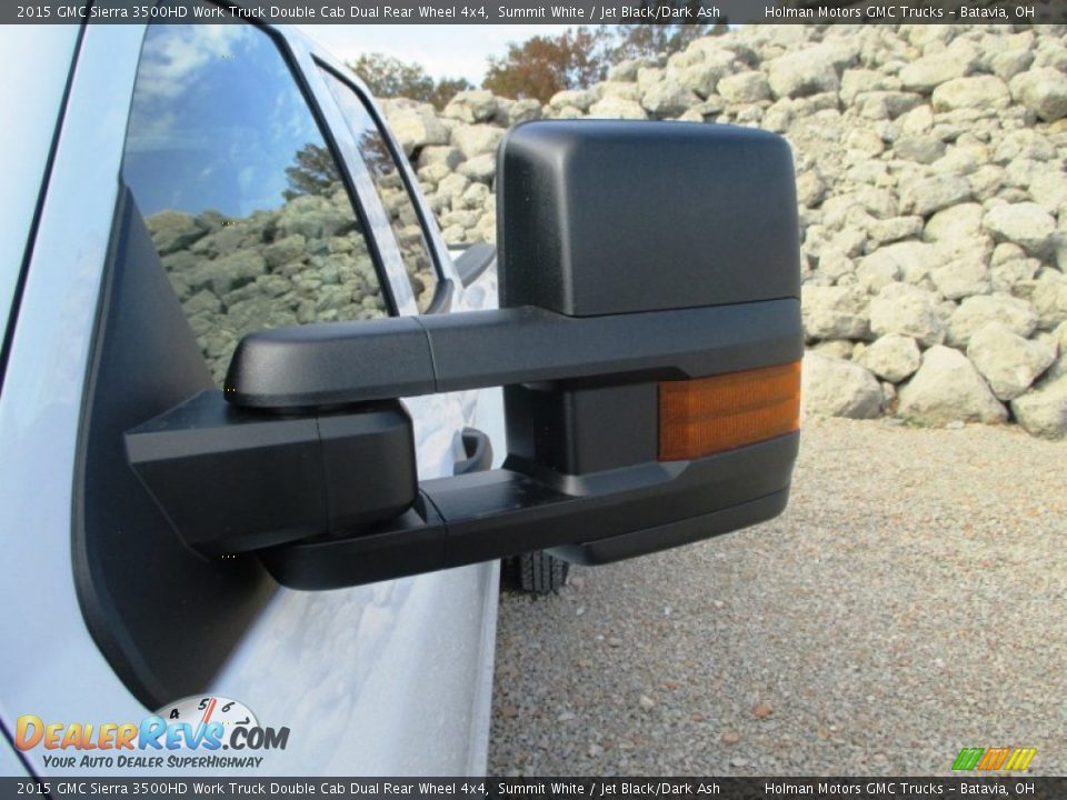 2015 GMC Sierra 3500HD Work Truck Double Cab Dual Rear Wheel 4x4 Summit White / Jet Black/Dark Ash Photo #5