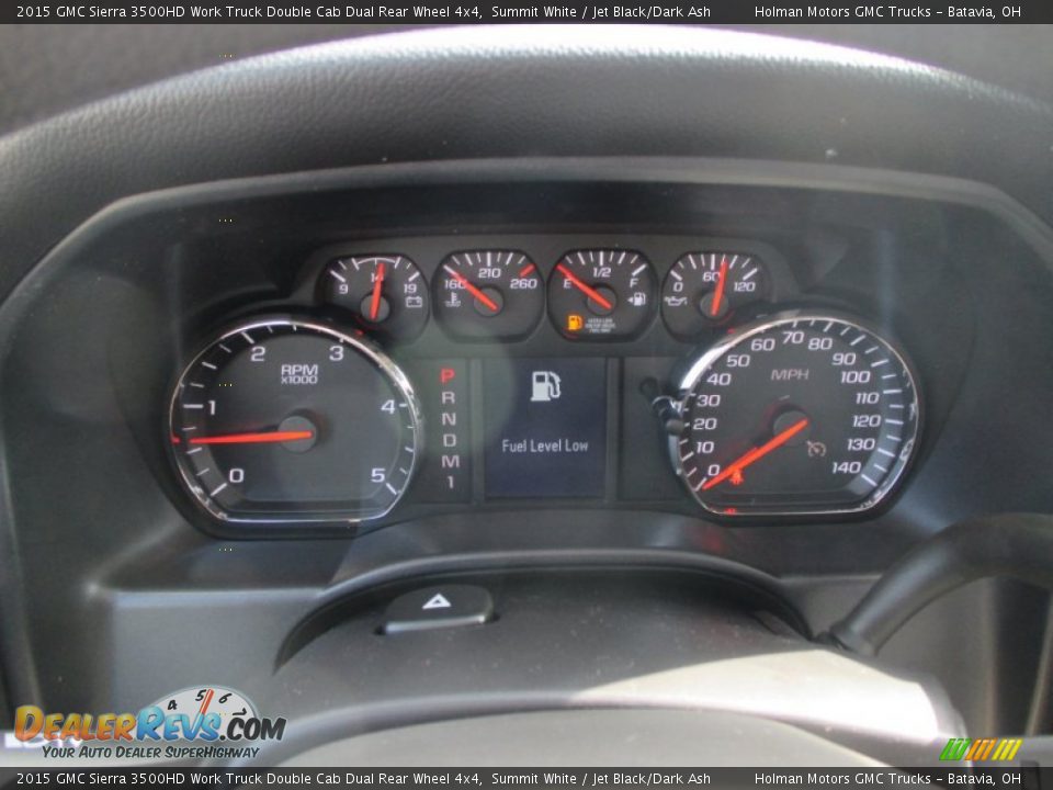 2015 GMC Sierra 3500HD Work Truck Double Cab Dual Rear Wheel 4x4 Summit White / Jet Black/Dark Ash Photo #16