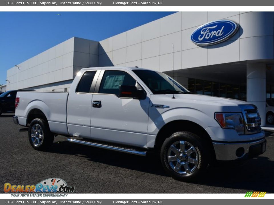 2014 Ford F150 XLT SuperCab Oxford White / Steel Grey Photo #1