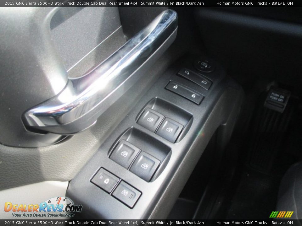 2015 GMC Sierra 3500HD Work Truck Double Cab Dual Rear Wheel 4x4 Summit White / Jet Black/Dark Ash Photo #17