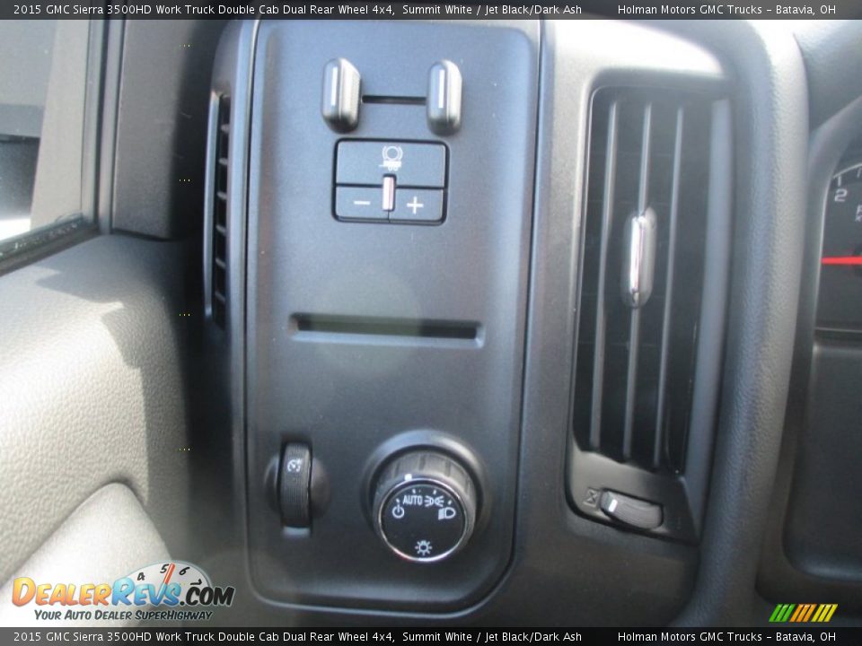 2015 GMC Sierra 3500HD Work Truck Double Cab Dual Rear Wheel 4x4 Summit White / Jet Black/Dark Ash Photo #18